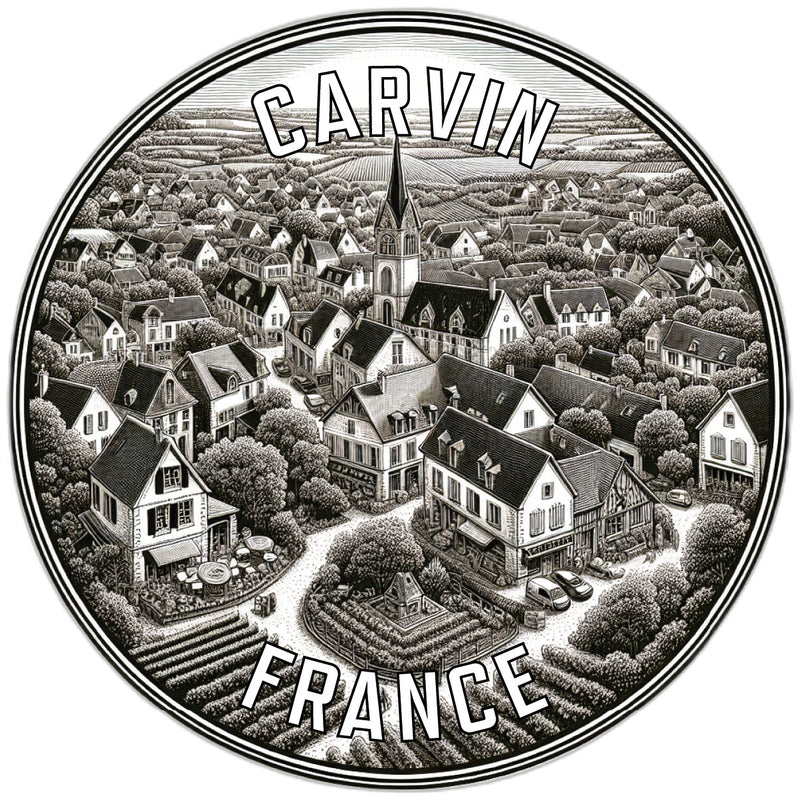 Carvin France Souvenir Vinyl Decal Sticker 2-Inch