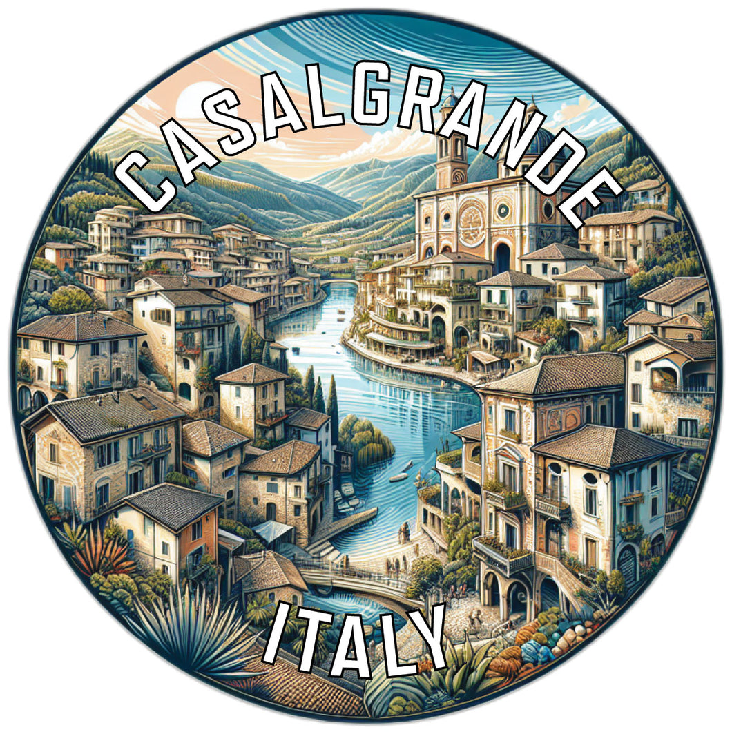 Casalgrande Italy Souvenir Die Cut Flat Magnet 2-Inch