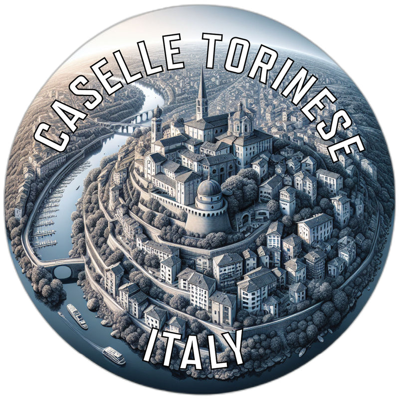 Caselle Torinese Italy Souvenir Die Cut Flat Magnet 6-Inch