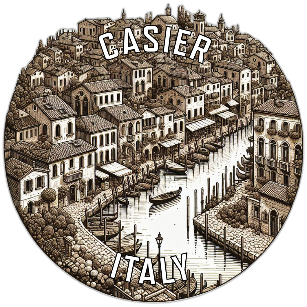 Casier Italy Souvenir Die Cut Flat Magnet 3-Inch