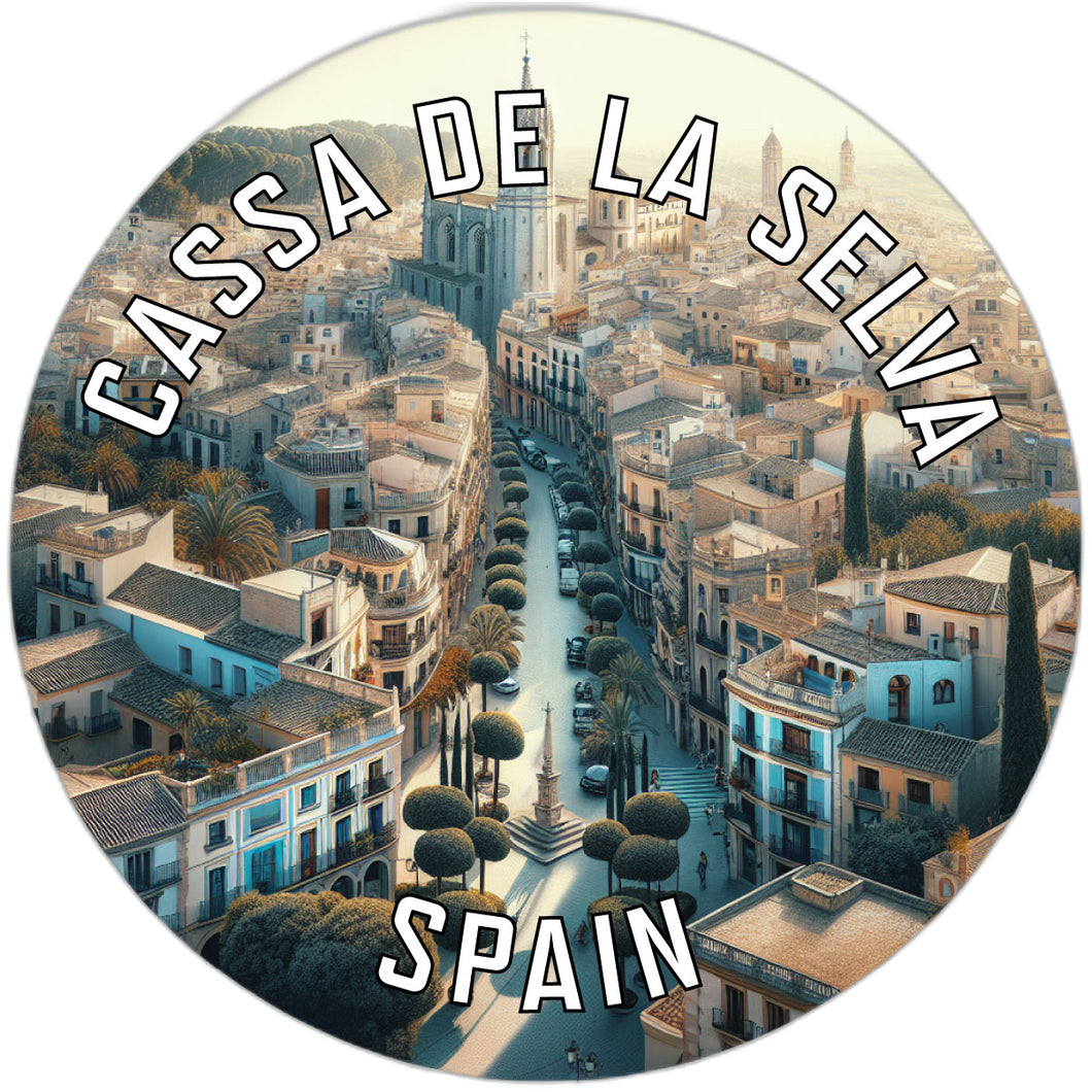 Cassa de la Selva Spain Souvenir Die Cut Flat Magnet 6-Inch