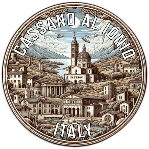 Cassano al Ionio Italy Souvenir Die Cut Flat Magnet 3-Inch