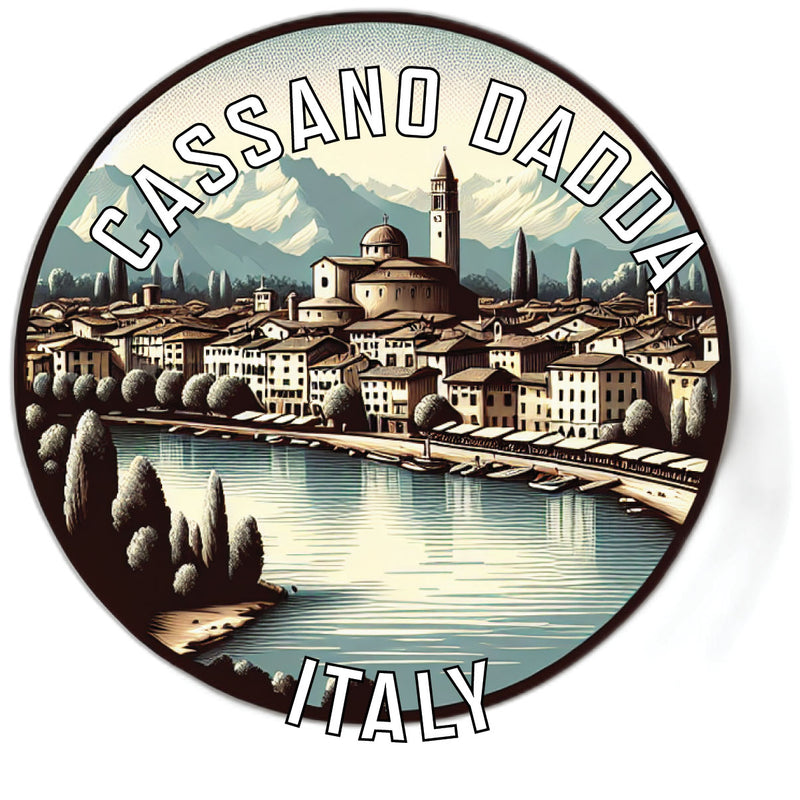 Cassano dAdda Souvenir Die Cut Flat Magnet 2-Inch