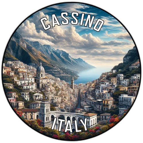 Cassino Italy Souvenir Vinyl Decal Sticker 6-Inch