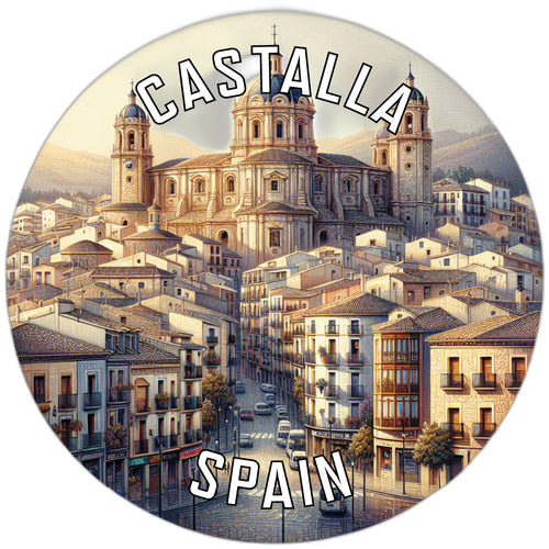 Castalla Spain Souvenir Die Cut Flat Magnet 2-Inch