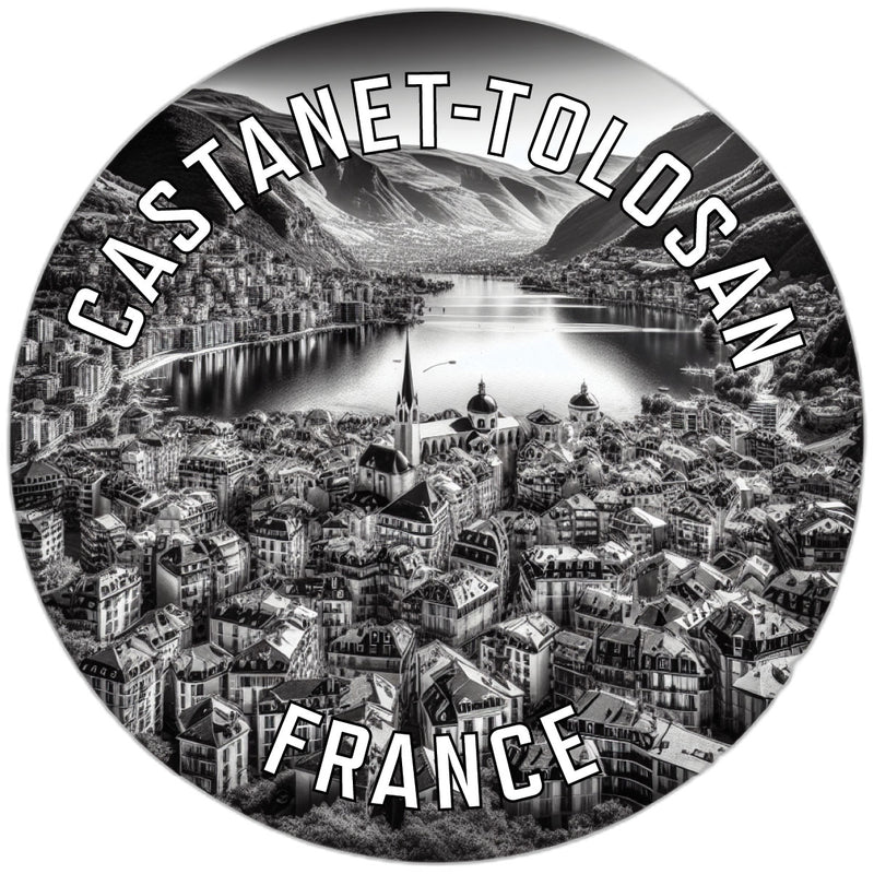Castanet Tolosan France Souvenir Die Cut Flat Magnet 6-Inch