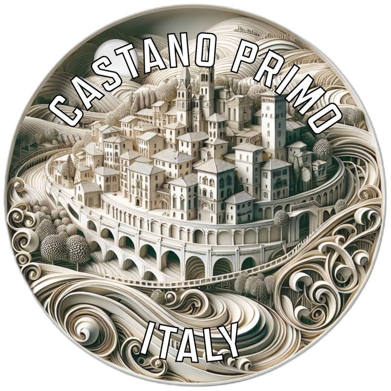 Castano Primo Italy Souvenir Die Cut Flat Magnet 2-Inch
