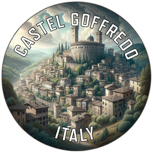 Castel Goffredo Italy Souvenir Die Cut Flat Magnet 6-Inch