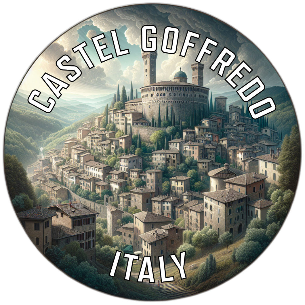 Castel Goffredo Italy Souvenir Die Cut Flat Magnet 6-Inch