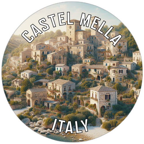 Castel Mella Italy Souvenir Die Cut Flat Magnet 6-Inch