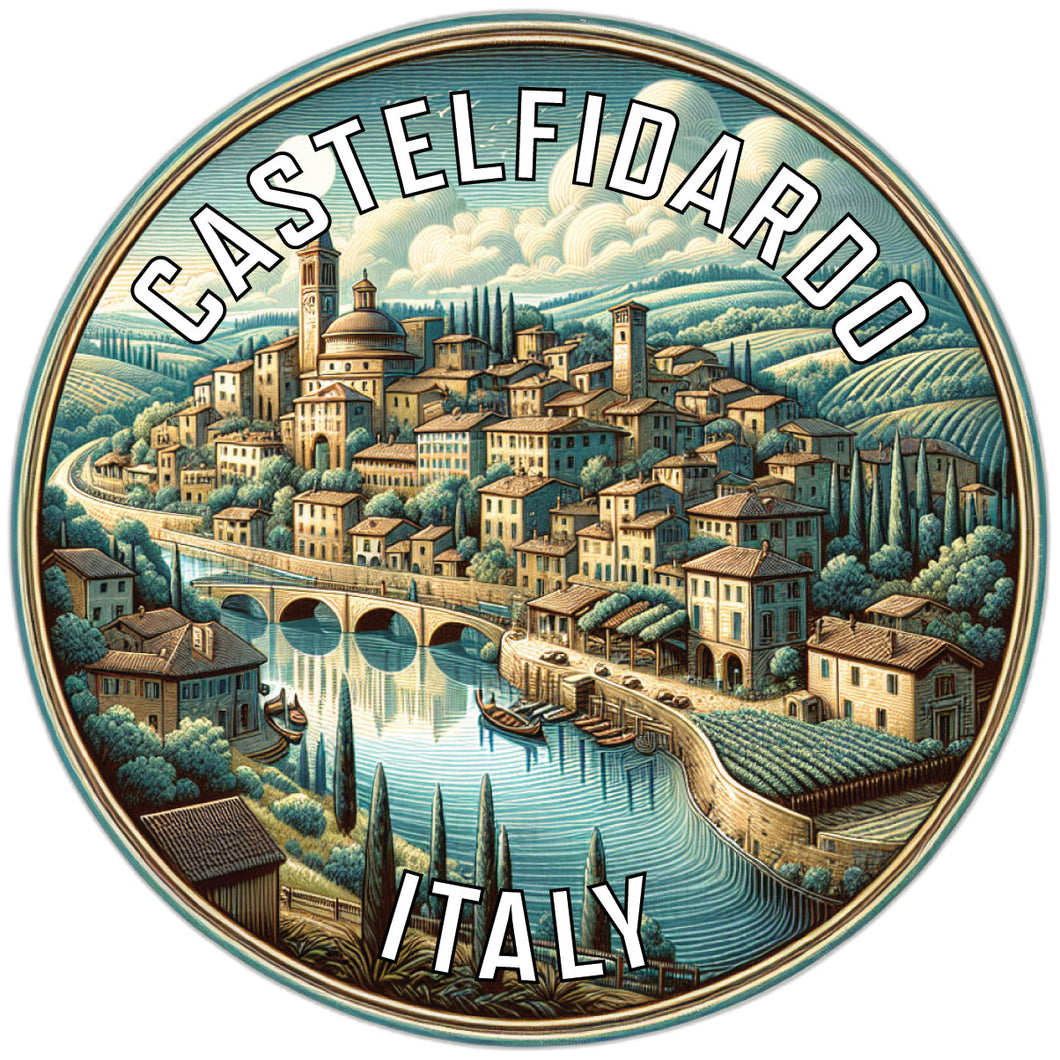 Castelfidardo Italy Souvenir Die Cut Flat Magnet 6-Inch