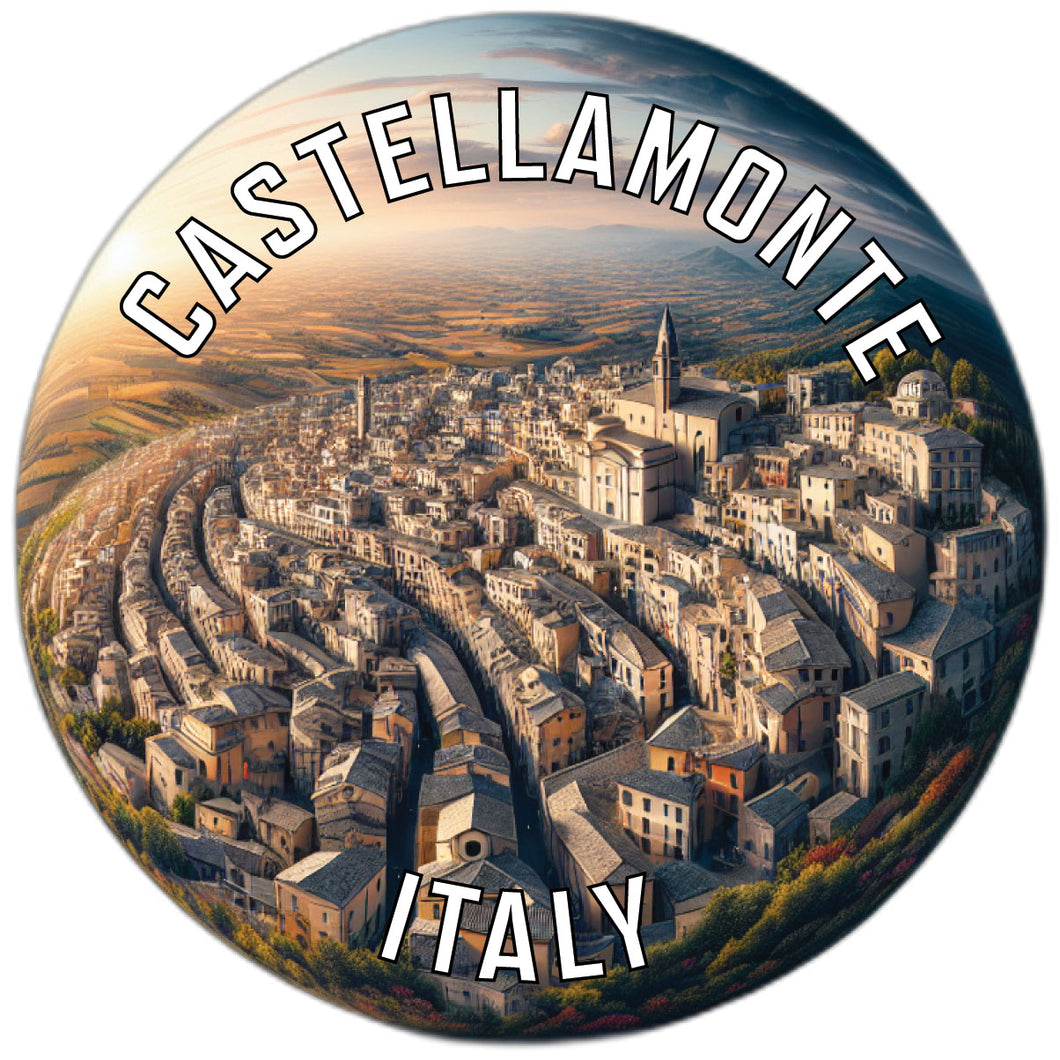 Castellamonte Italy Souvenir Die Cut Flat Magnet 2-Inch