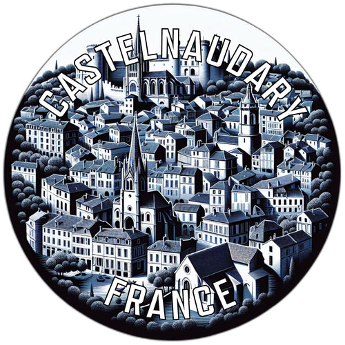Castelnaudary France Souvenir Die Cut Flat Magnet 6-Inch