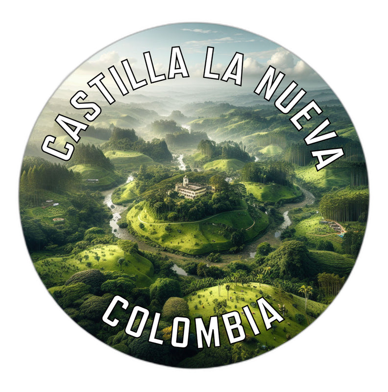 Castilla La Nueva Colombia Souvenir Die Cut Flat Magnet 2-Inch