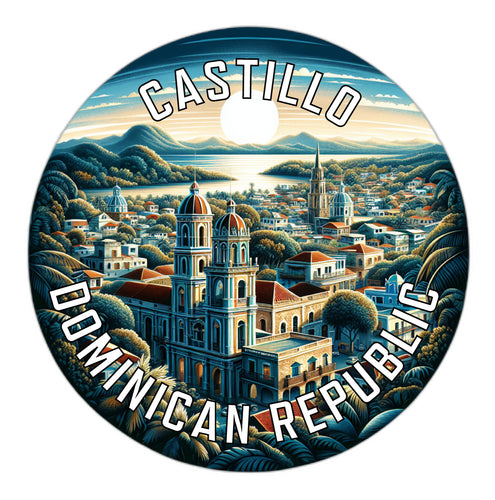 Castillo Dominican Republic Souvenir Vinyl Decal Sticker 2-Inch