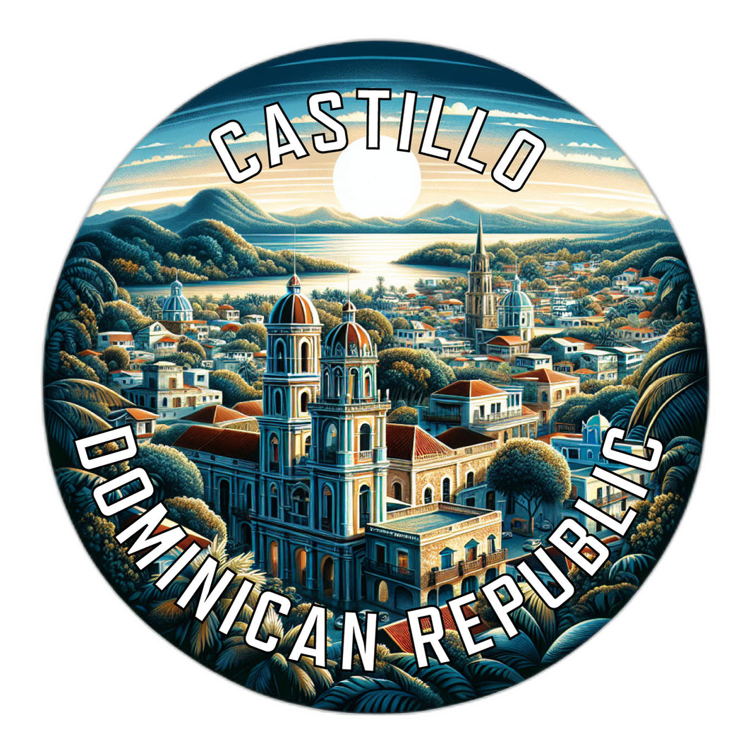 Castillo Dominican Republic Souvenir Vinyl Decal Sticker 2-Inch