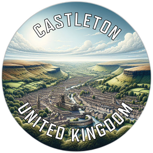 Castleton United Kingdom Souvenir Vinyl Decal Sticker 2-Inch