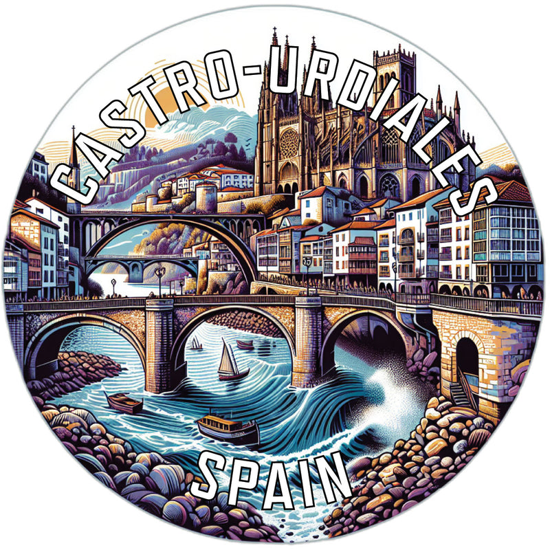 Castro Urdiales Spain Souvenir Die Cut Flat Magnet 2-Inch
