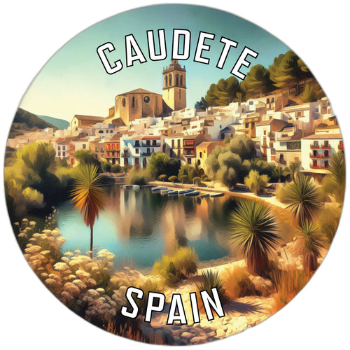Caudete Spain Souvenir Die Cut Flat Magnet 6-Inch