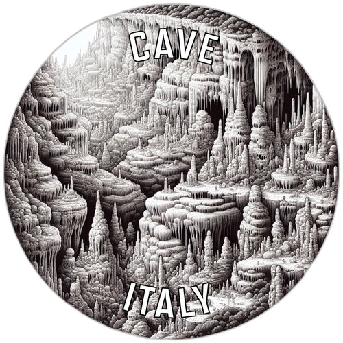 Cave Italy Souvenir Die Cut Flat Magnet 3-Inch
