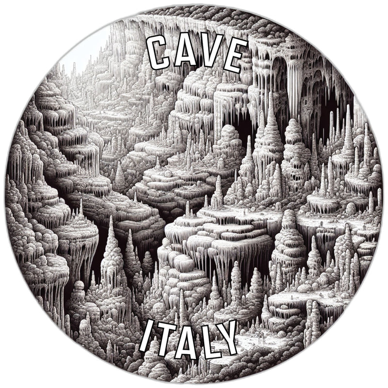 Cave Italy Souvenir Die Cut Flat Magnet 3-Inch