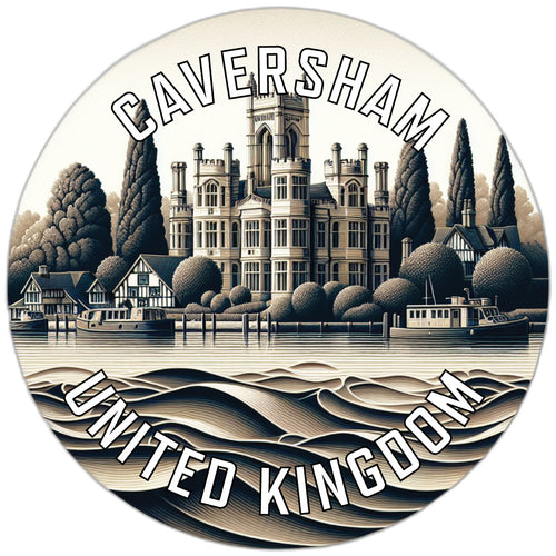 Caversham United Kingdom Souvenir Die Cut Flat Magnet 2-Inch