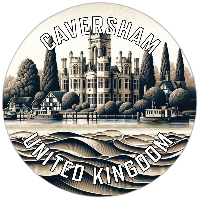 Caversham United Kingdom Souvenir Die Cut Flat Magnet 2-Inch