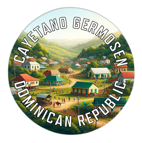 Cayetano Germosen Dominican Republic Souvenir Vinyl Decal Sticker 6-Inch