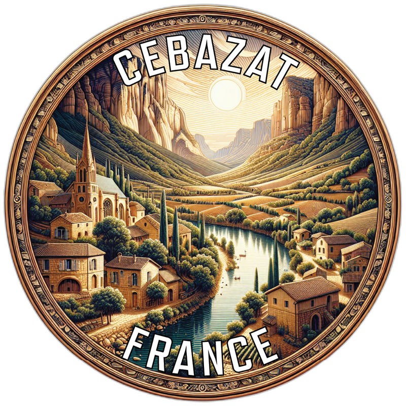 Cebazat France Souvenir Vinyl Decal Sticker 2-Inch