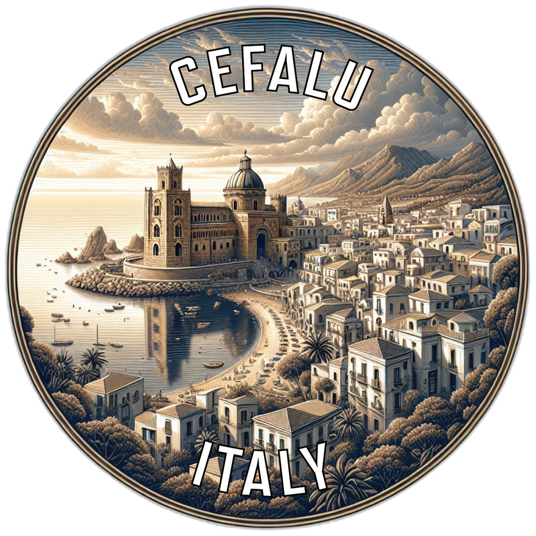 Cefalu Italy Souvenir Die Cut Flat Magnet 6-Inch