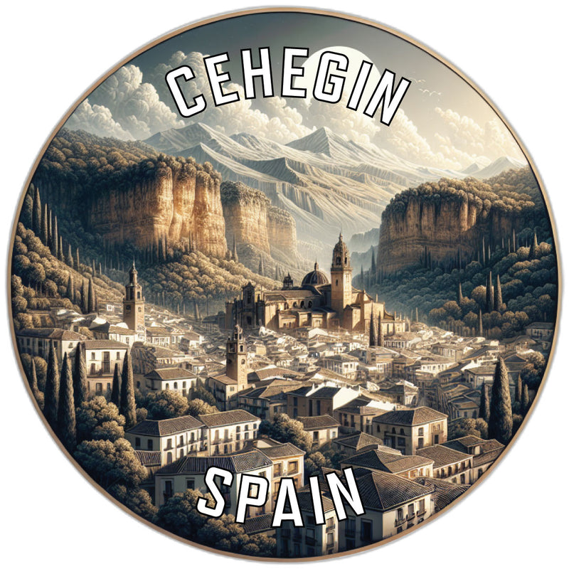 Cehegin Spain Souvenir Die Cut Flat Magnet 2-Inch