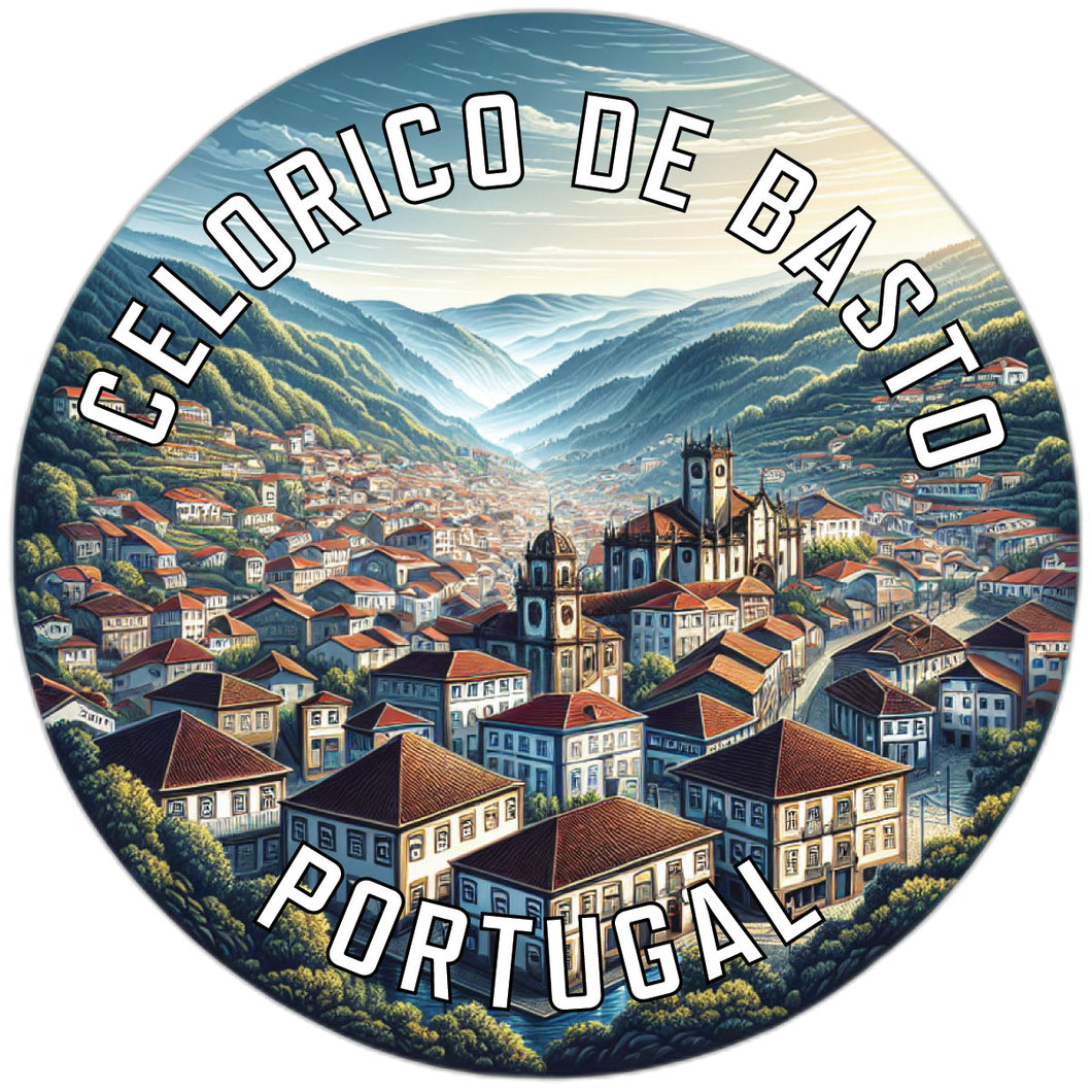 Celorico de Basto Portugal Souvenir Die Cut Flat Magnet 2-Inch