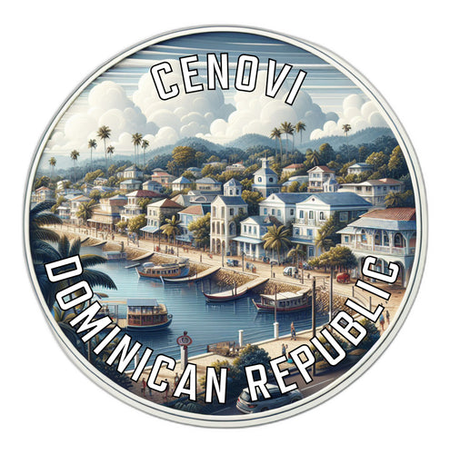 Cenovi Dominican Republic Souvenir Vinyl Decal Sticker 6-Inch