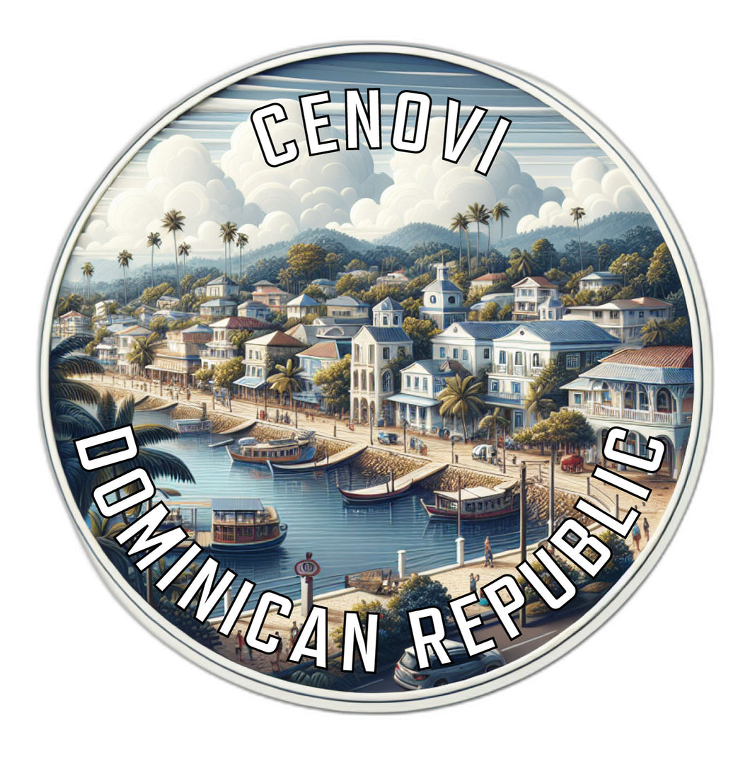 Cenovi Dominican Republic Souvenir Vinyl Decal Sticker 6-Inch
