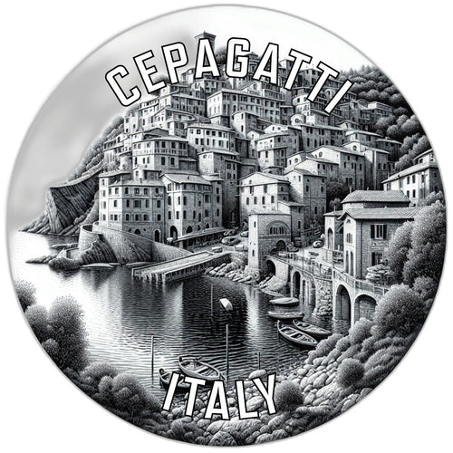 Cepagatti Italy Souvenir Die Cut Flat Magnet 2-Inch