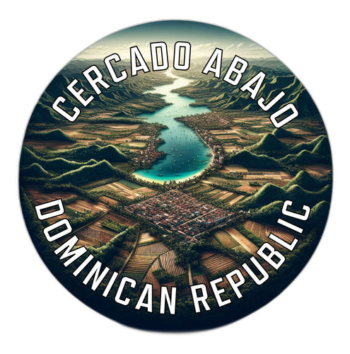 Cercado Abajo Dominican Republic Souvenir Vinyl Decal Sticker 2-Inch