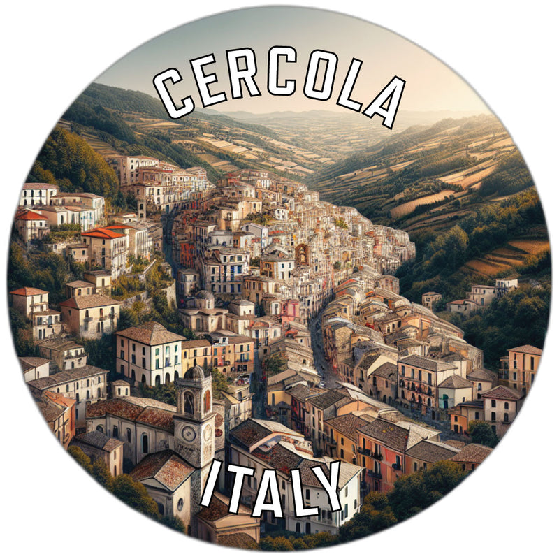 Cercola Italy Souvenir Die Cut Flat Magnet 2-Inch