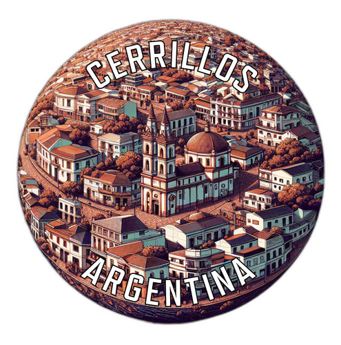 Cerrillos Argentina Souvenir Die Cut Flat Magnet 6-Inch