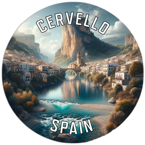 Cervello Spain Souvenir Vinyl Decal Sticker 2-Inch