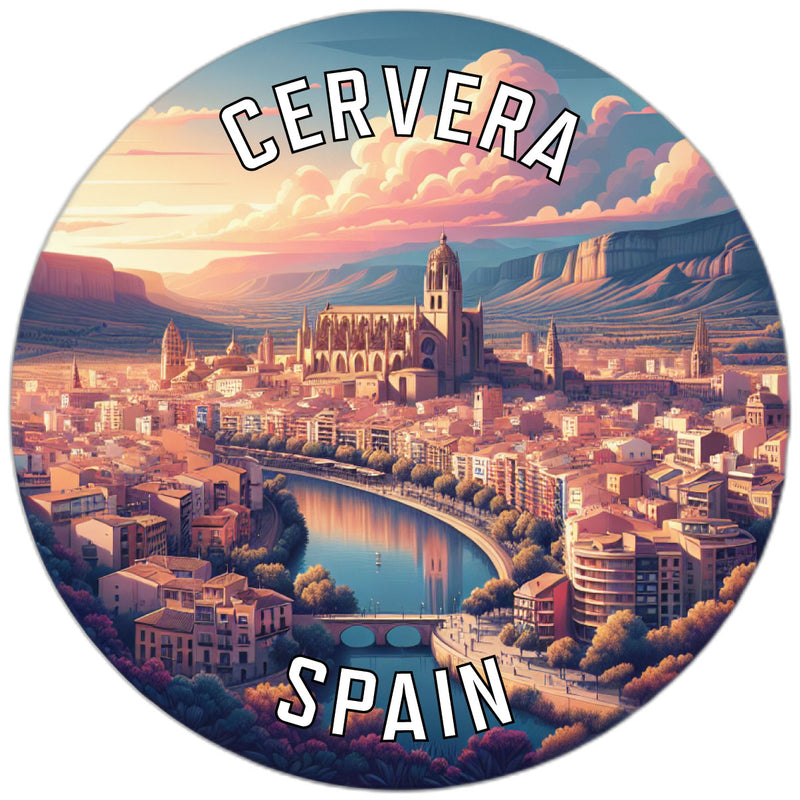 Cervera Spain Souvenir Vinyl Decal Sticker 3-Inch