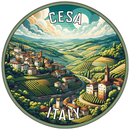 Cesa Italy Souvenir Die Cut Flat Magnet 6-Inch