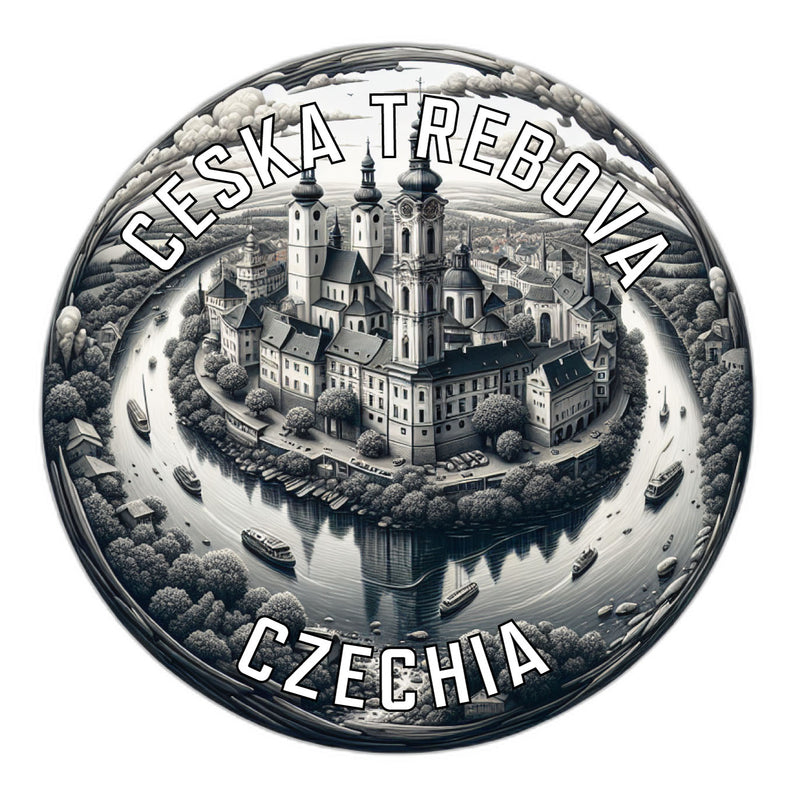 Ceska Trebova Czechia Souvenir Die Cut Flat Magnet 6-Inch