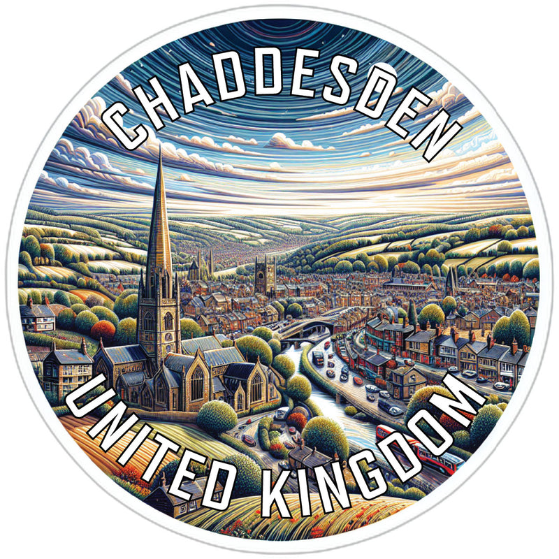 Chaddesden United Kingdom Souvenir Vinyl Decal Sticker 6-Inch