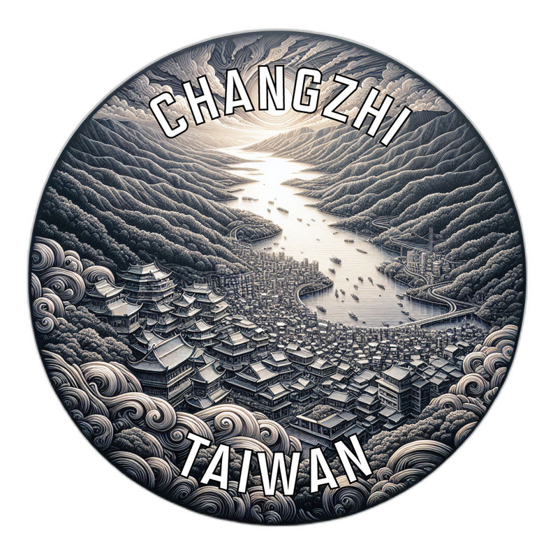 Changzhi Taiwan Souvenir Die Cut Flat Magnet 6-Inch