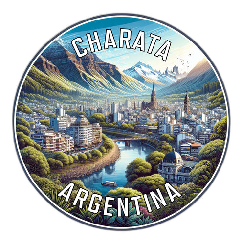 Charata Argentina Souvenir Die Cut Flat Magnet 6-Inch