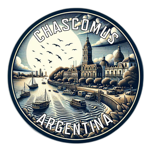 Chascomus Argentina Souvenir Die Cut Flat Magnet 2-Inch