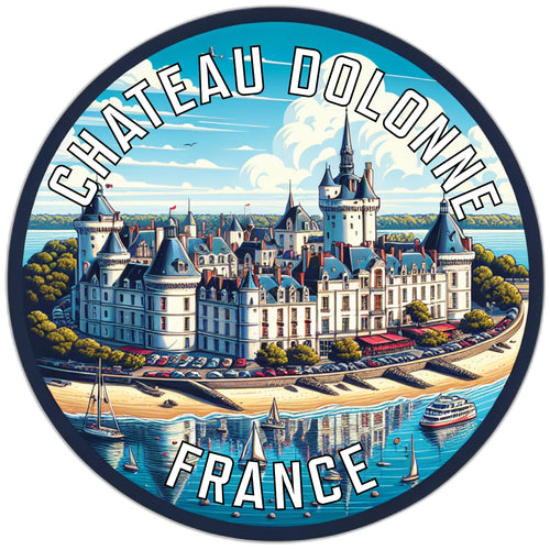 Chateau dOlonne Souvenir Vinyl Decal Sticker 2-Inch
