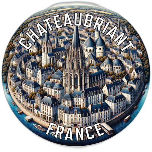 Chateaubriant France Souvenir Vinyl Decal Sticker 2-Inch