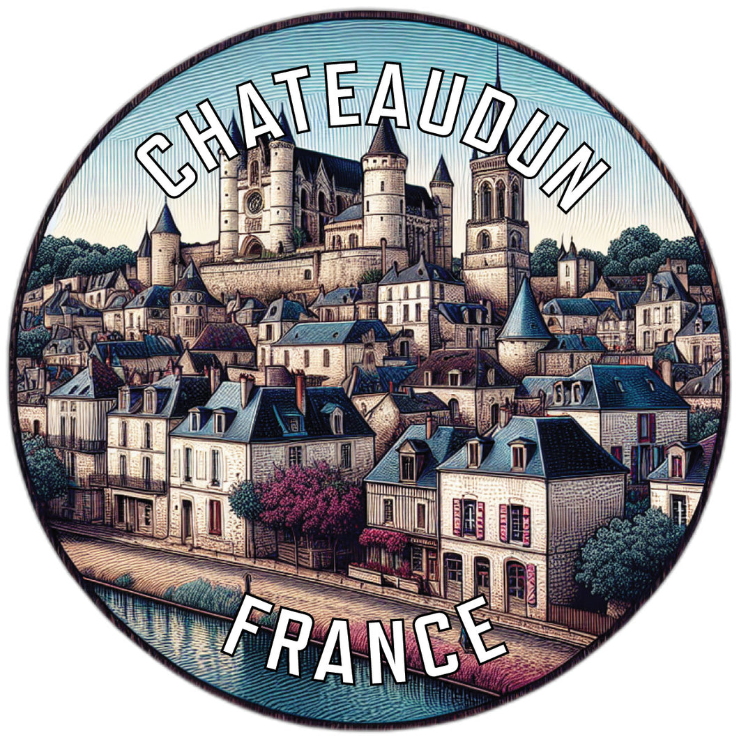 Chateaudun France Souvenir Vinyl Decal Sticker 2-Inch