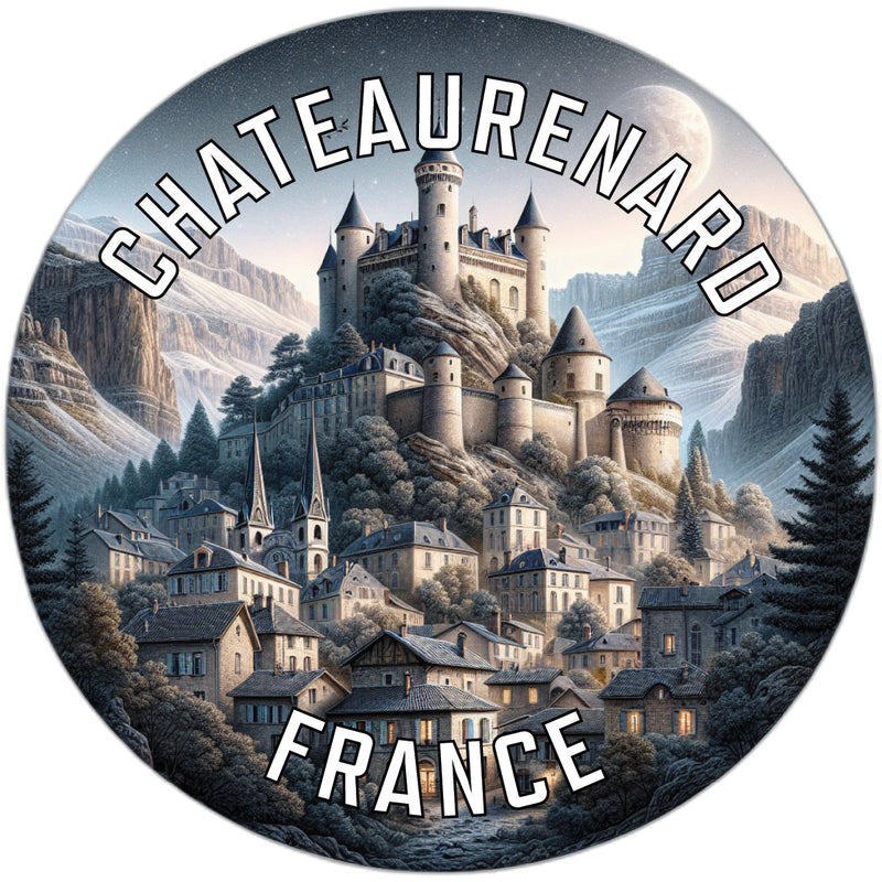 Chateaurenard France Souvenir Die Cut Flat Magnet 2-Inch